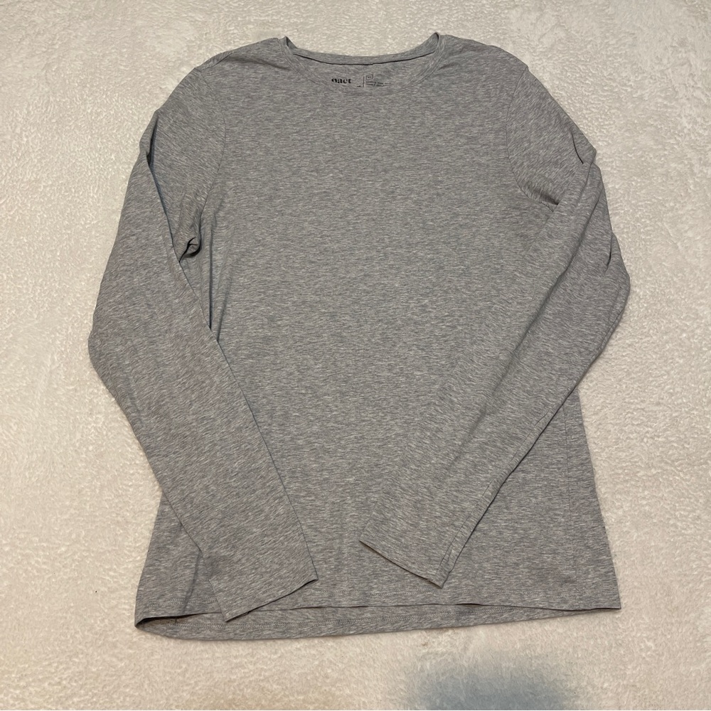 Pact Organic Cotton Long Sleeve Crew Neck Essential Capsule Shirt Women's XL